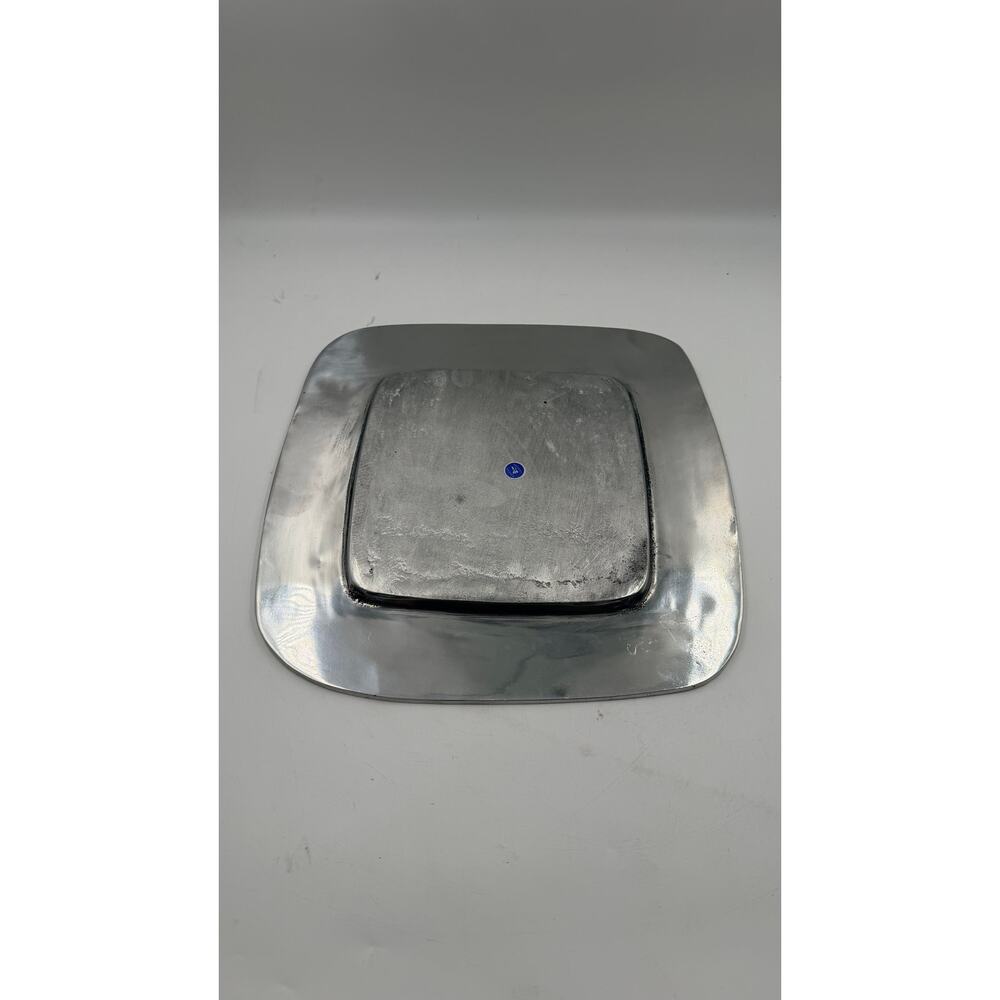 Vintage Mexican Sand Casted Pewter Platter 11 inch - Picture 3 of 4